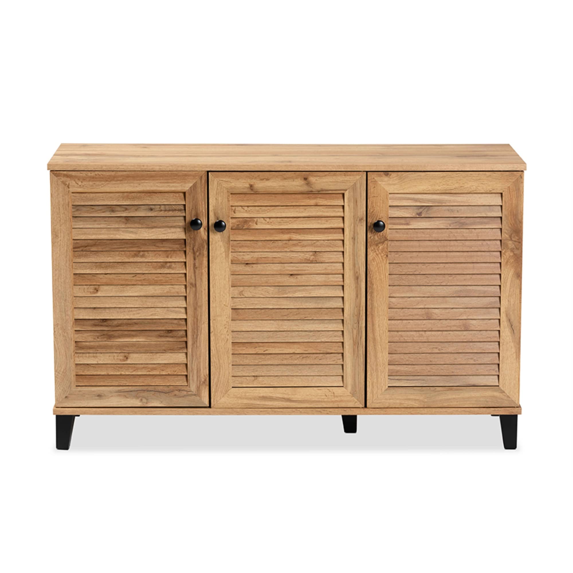 Amazon.com: Baxton Studio Coolidge Oak Brown Finished Wood 3-Door